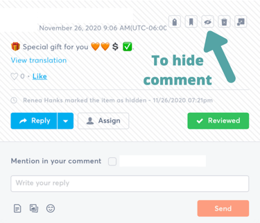 Hide Comment Hide Comment